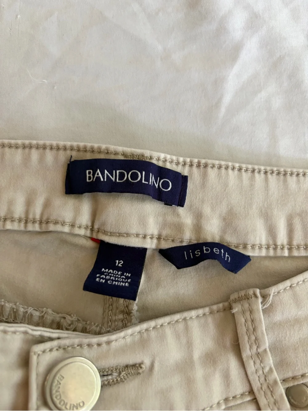 Bandolino Lisbet Khaki Pants — Size 12